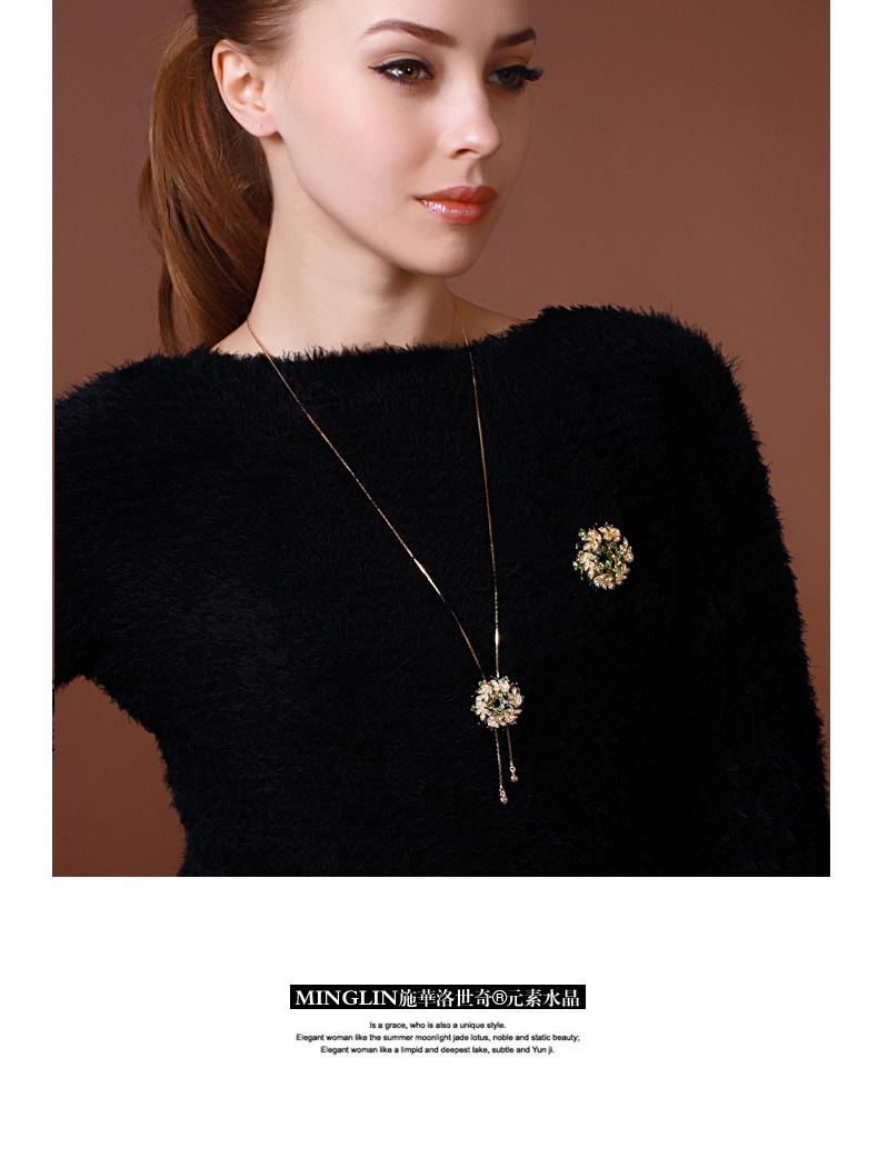 Broche femme en cristal autrichien - Ref 1187758 Image 9
