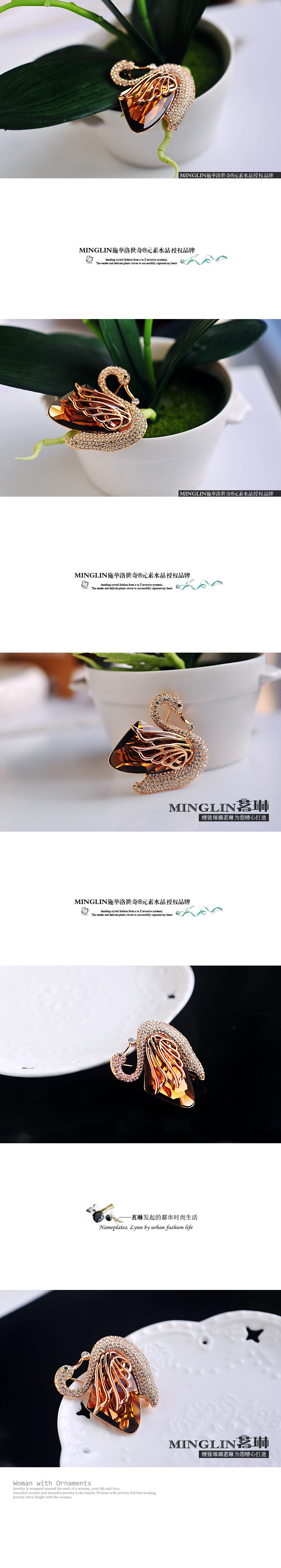 Broche femme en cristal autrichien - Ref 1187769 Image 10