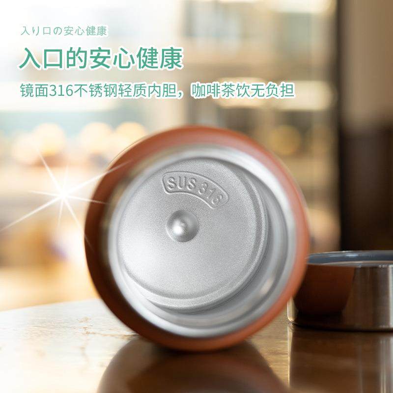 Small Insulated Cup, Mini, Compact, Portable, Pocket-Sized Water Bottle, New Model for Women, High Aesthetic Value, 316 Stainless Steel