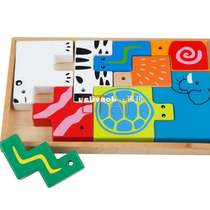 Montessori Kids Toy Animal Puzzles Learnin Educational Pres