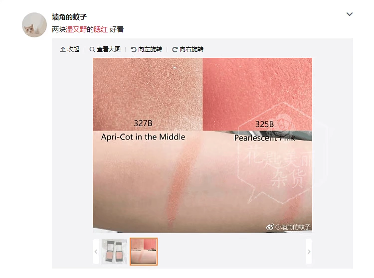 Spot chính hãng Hoa Kỳ Wet n wild WNW ướt và đơn sắc đỏ mặt 325/327/328 - Blush / Cochineal