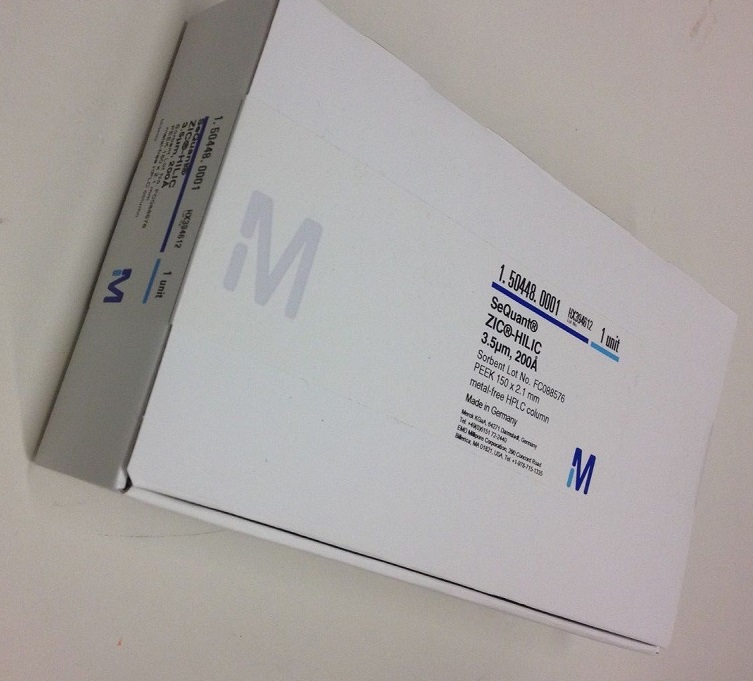 SeQuant Merck ZIC-HILIC Hydrophilic 3 5μ Column 150x2 1mm 1 50448 0001