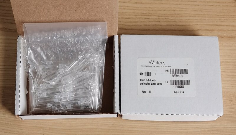 Waters沃特世WAT094171样品瓶内插管 150ul 100支装 原装全新