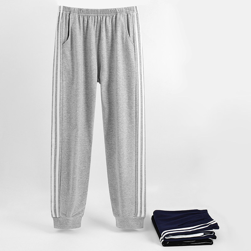 Men's Sleep Pants Spring Autumn Season Thin style Pants Pure Cotton Home Pants Summer Full Cotton Autumn Winter Extractable Big Size SIZE HOME PANTS