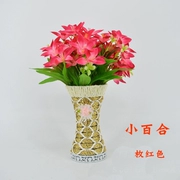 Mô phỏng Hoa Lily Bó hoa Hoa khô Phòng khách Trang trí nội thất Hoa Trang trí Hoa Màu xanh Hoa sắp xếp - Hoa nhân tạo / Cây / Trái cây