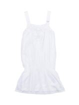 3 fold spot ARMANI JUNIOR ARMANI white cotton lace embroidered sling dress