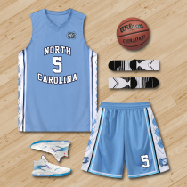 Basketball uniform mens team customized training competition team uniform blue ball vest ncaa North card jersey custom printing