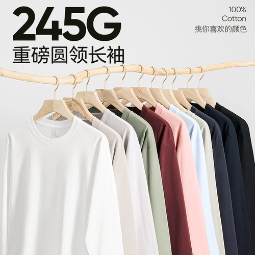 Хлопковая базовая утепленный лонгслив, осенний, большой размер, оверсайз