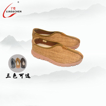 Dust spring and autumn monk shoes and monk shoes comfortably burst thick bottom cotton mask Zen monk deep autumn soft bottom single shoes