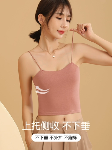 Хлопковая летняя тонкая майка топ, бюстгалтер, топ с чашечками, базовый топ без лямок, красивая спина, с открытой спиной