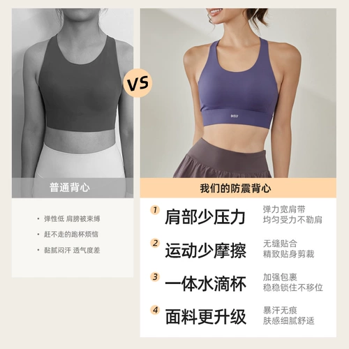 Высокопрочное противоударное спортивное нижнее белье, бюстгалтер для спортзала для тренировок для йоги, жилет, для бега
