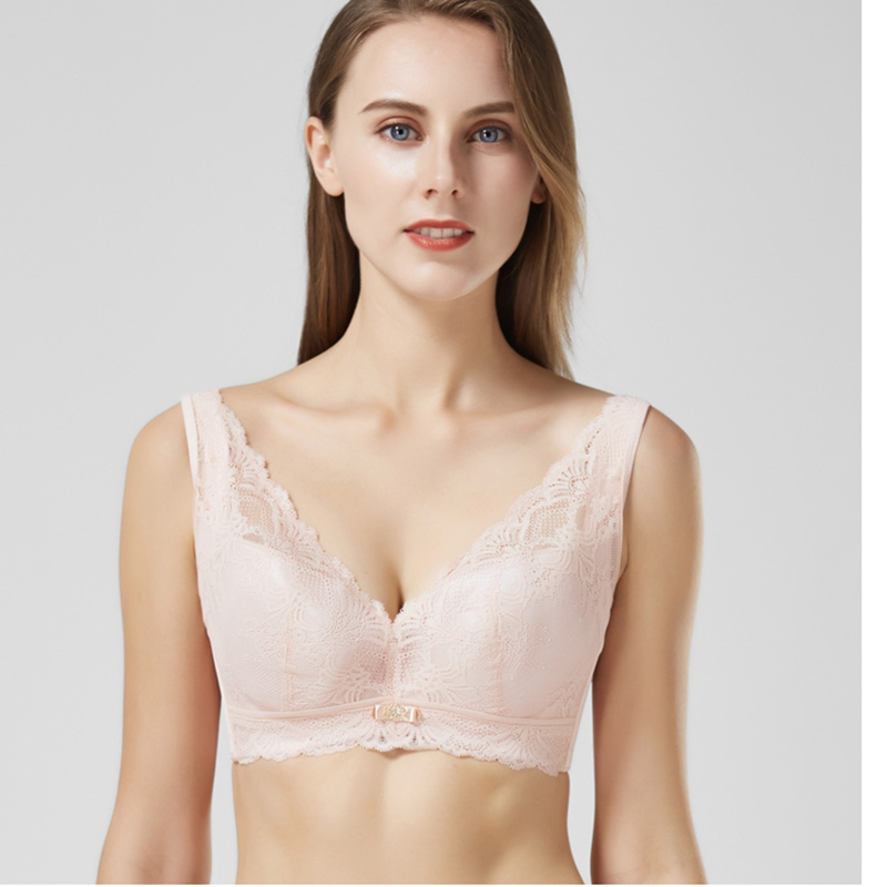 Aidi Weisha underwear new women's soft steel ring large size underwear was small adjustment thin collection side breast gathered sexy bra