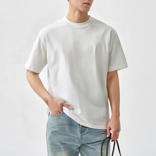 Летняя трикотажная шерстяная футболка с коротким рукавом, изысканный стиль, короткий рукав