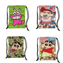 Crayon Shin-chan ins style waterproof drawstring storage bag basketball bag durable internet celebrity Maruko backpack