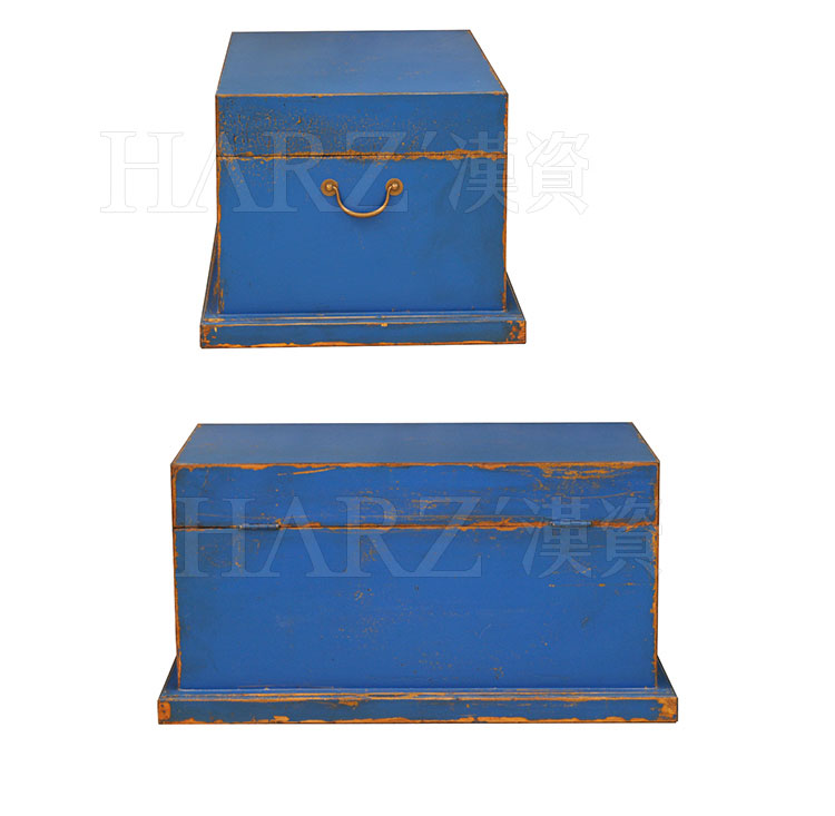 Trung Quốc hiện đại sơn cũ gỗ rắn quần áo hộp lưu trữ hộp lưu trữ hộp trang trí cá tính hộp bàn cà phê đơn giản - Cái hộp hộp gỗ vuông
