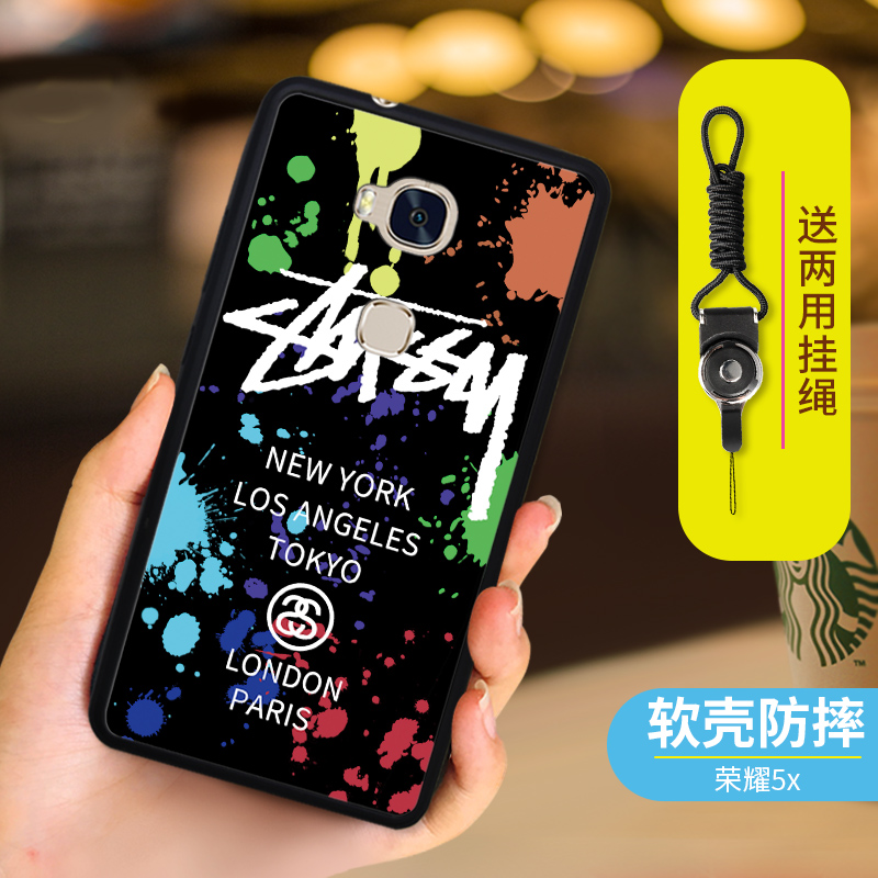 Huawei Glory Chơi 5X điện thoại vỏ đàn ông kIw-tl00h TLOOH dây KLW nữ AL20 thương hiệu nổi tiếng ul00 - Phụ kiện điện thoại di động giá kẹp điện thoại xe máy