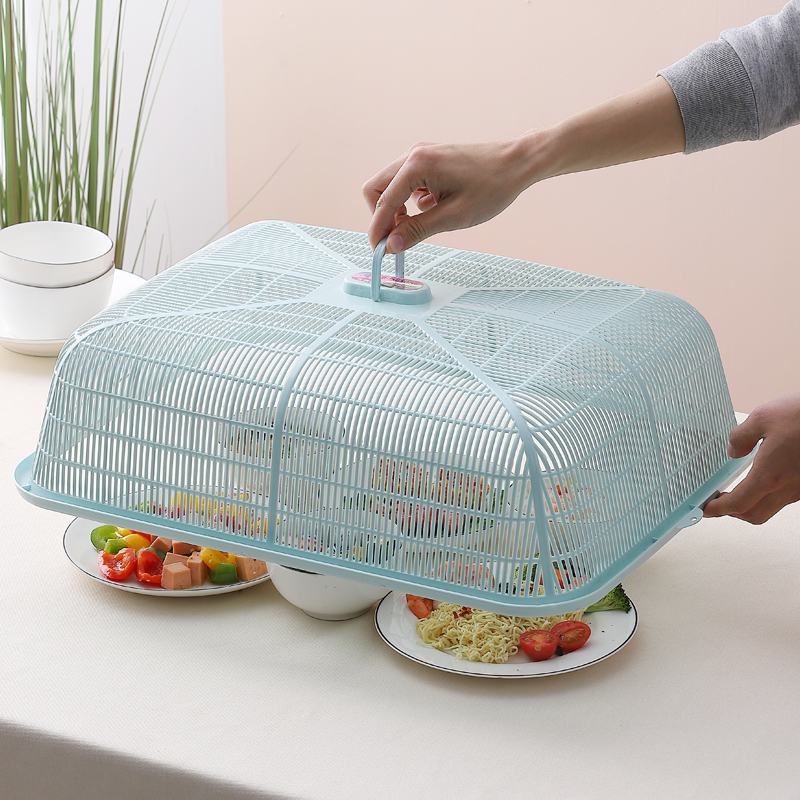 Cover Vegetable Hood Plastic Large Dish Hood Home Rectangular anti-fly table cover Kitchen Table Cover Food Cover Vegge Cover