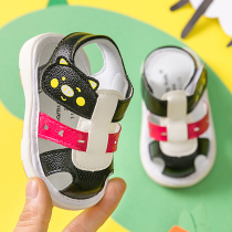 Female baby toddler shoes summer 1-3 baby sandals soft bottom leather non-slip princess 0-1-2 years old male baby sandals