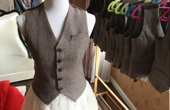 Large size spring new retro suit vest women's vest vest vest slim jacket large size women's vest