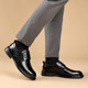 Men's genuine leather lace-up casual inner heightening leather shoes youth business formal work suit shoes men's large size non-slip