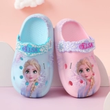 Дисней, детские летние мультяшные нескользящие тапочки для принцессы, «Холодное сердце», мягкая подошва