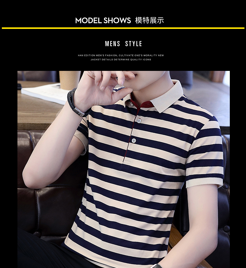 Mùa hè mới cho nam áo thun ngắn tay Áo sơ mi mỏng POLO xu hướng Áo sơ mi nam Hàn Quốc nửa tay áo mùa hè T áo polo đẹp
