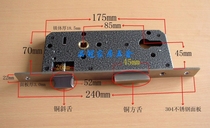 Boutique 8545 lock body 304 stainless steel panel copper double tongue lock 85 lock body European and American lock body European standard lock core