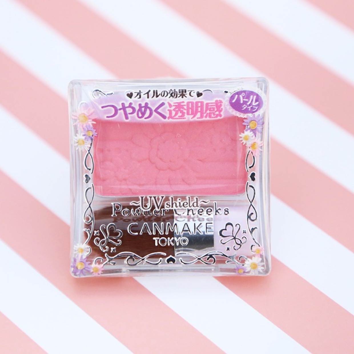 Nhật Bản canmake cánh hoa đơn sắc cánh hoa phấn má hồng mờ lâu PW38 màu mận - Blush / Cochineal phấn má sivanna