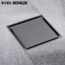 Black deodorant floor drain toilet bathroom large displacement gun gray all copper invisible balcony washing machine dual-purpose floor drain