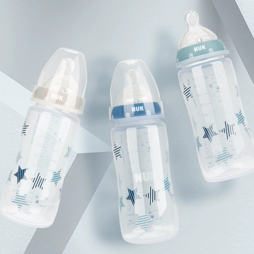 Пластиковая бутылочка для кормления, комплект, антиколиковая подарочная коробка, силиконовая соска, Германия, широкое горлышко