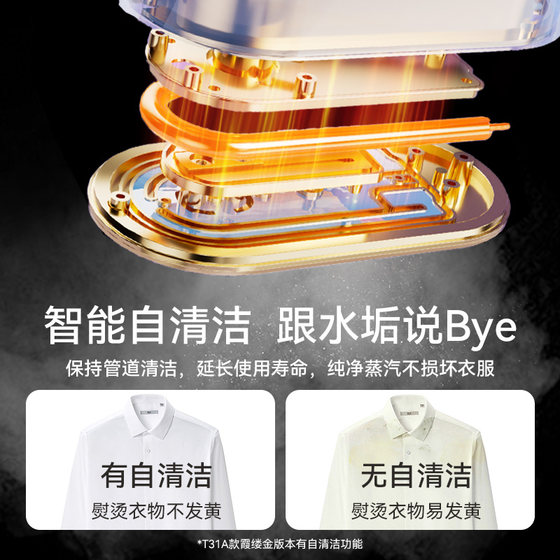 2025 New Huaguang Lavender Purple T31 핸드 헬드 교수형 다리미 기계 다림질 의류
