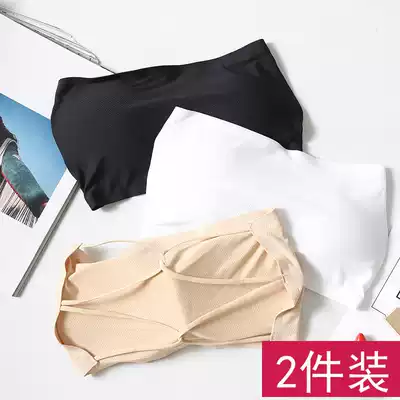 Beauty back underwear women's net red explosion sling strapless chest chest bottom anti-light gathering bra does not fall summer