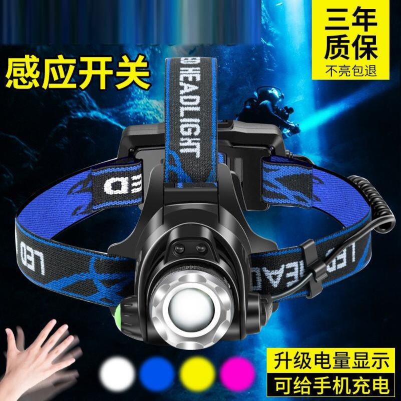 Lithium electric headlights Night fishing light Blu-ray fishing light professional extraction ear technician pedicure pedicure foot pedicure head lamp