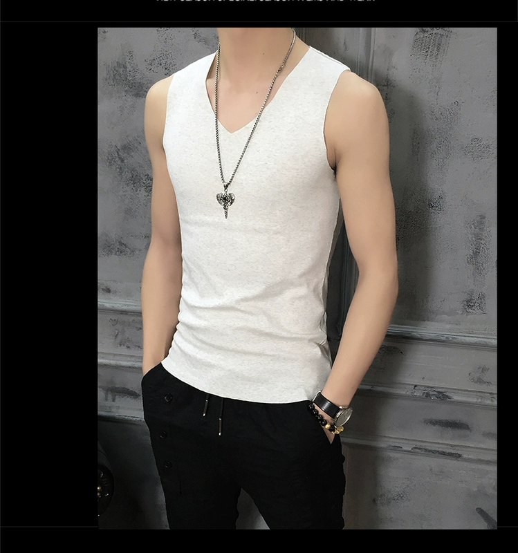 Mùa hè liền mạch vest nam mỏng phần thoáng khí Áo sơ mi cotton trẻ trung không tay áo thun xu hướng vest thể thao - Áo vest cotton áo ba lỗ tập gym