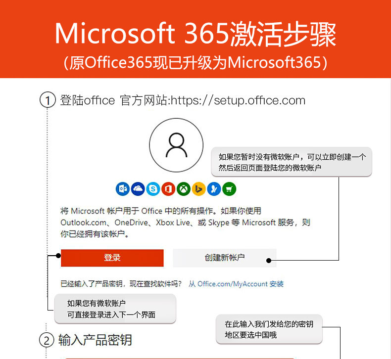 Microsoft 微软 Office 365 家庭版 1年订阅 6用户 天猫优惠券折后￥229（￥289-60）