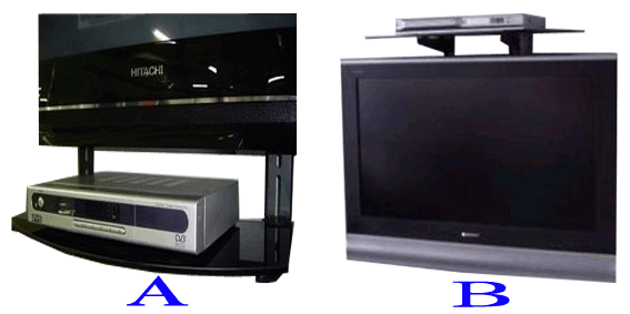 Đấm hộp set-top miễn phí giá đồng hành TV kỹ thuật số Hộp đồng hồ treo tường DVD khung TV hỗ trợ hộp lưu trữ - TV tivi samsung 55tu8000
