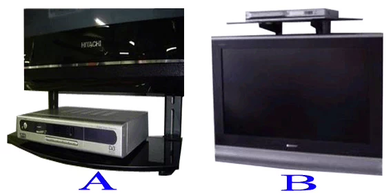 Đấm hộp set-top miễn phí giá đồng hành TV kỹ thuật số Hộp đồng hồ treo tường DVD khung TV hỗ trợ hộp lưu trữ - TV
