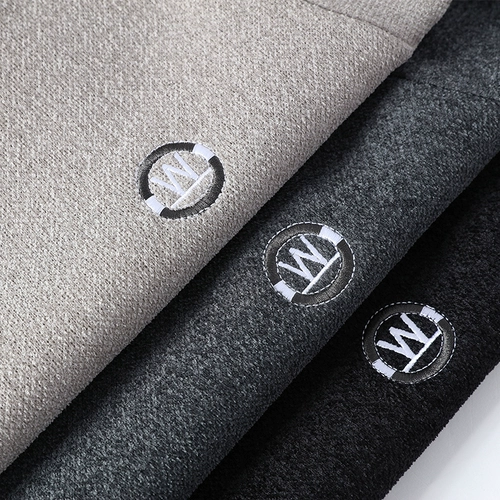 Демисезонный утепленный шерстяной трикотажный свитер с круглым воротником для отдыха