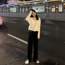 The socialite light familiar wind temperament Imperial sister two-piece set early autumn Net red Foreign Air Age fashion fried street suit women autumn and winter