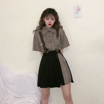 Gao Leng Imperial sister style fashion Hyuna mature suit skirt very fairy foreign age Net red two-piece female Korean version