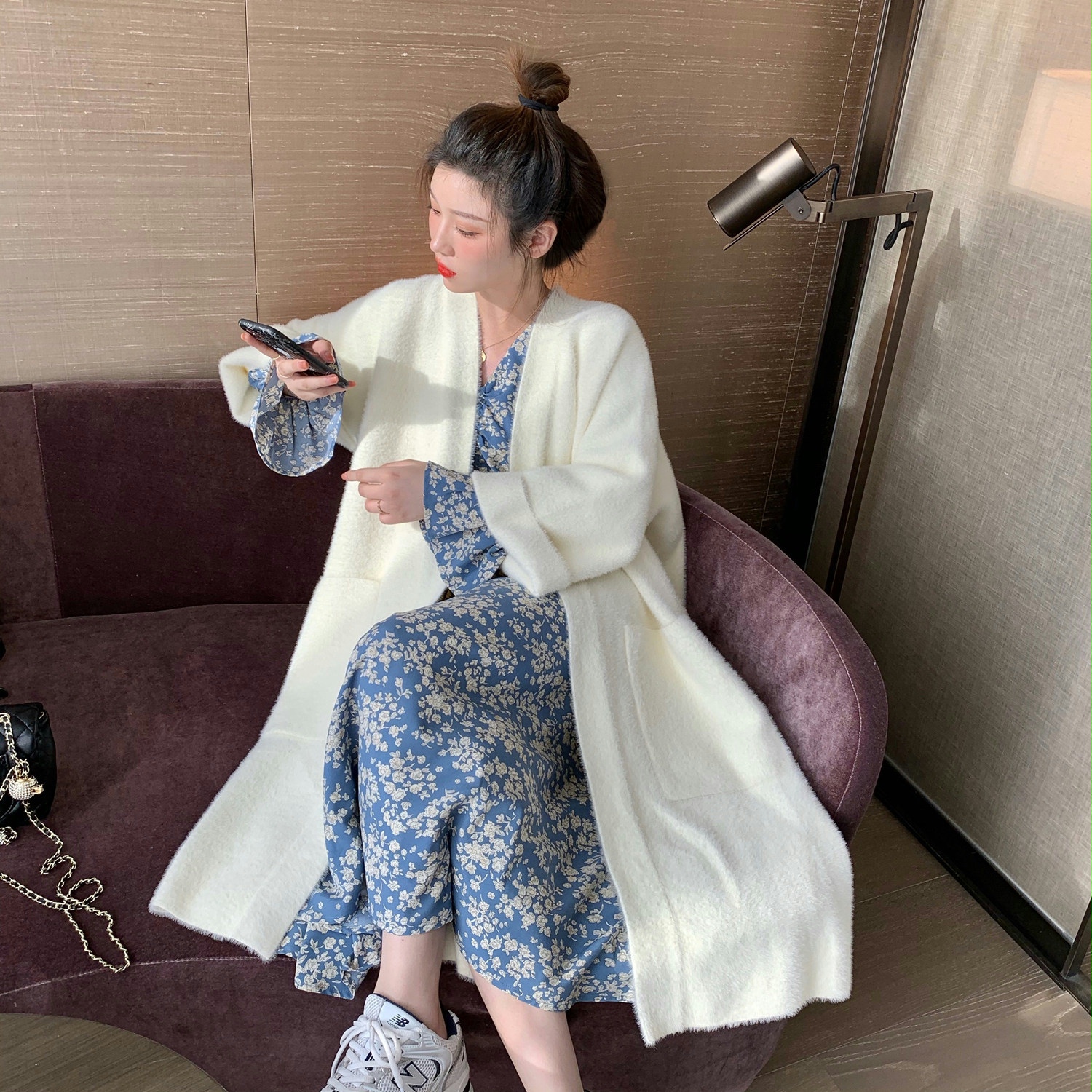 Sweater Jacket Crummy Fancy Dress Suit Woman Early Fall New Fashion Temperament Goddess Van Net Red Little Scents