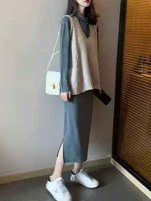 Salt wear and light mature wind two-piece suit foreign style long sleeve high-grade dress 2021 New early spring women's