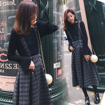 Early autumn womens suit 2019 new net red temperament two-piece skirt high cold Imperial sister Style Fashion Light mature early autumn