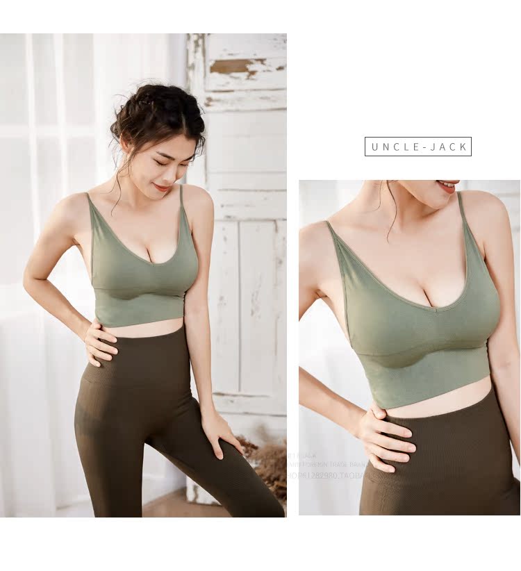 Không có vòng thép tập hợp bọc ngực áo ngực đẹp trở lại đồ lót thể thao chống sốc chạy áo ngủ ống hàng đầu nữ sinh áo ngực thể thao nike
