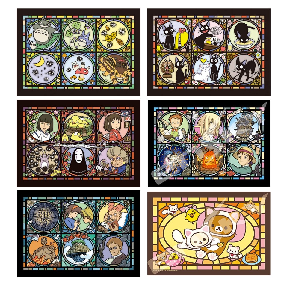 Spot Japanese authentic Ensky transparent puzzle Miyazaki Jun Dragon Cat Demon House rushed Hal and Thousands