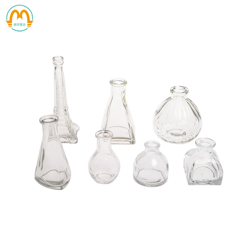 Cute teaching aids Flower arrangement and pour water work accessories Mini flower arrangement bottle small glass bottle