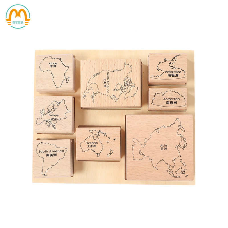 Mengxing early education toy science and culture teaching teaching children in kindergarten children on seven continents water washing seal