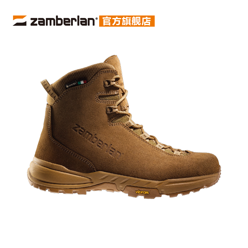 Zamberlan 2114 Outdoor Hiking Shoes Waterproof Breathable Mid-Top Goretex Heavy-Duty Hiking Shoes for Men