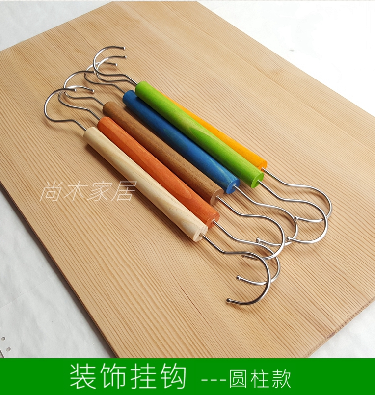 Clothing store hook hook hook hook hook hook wood hook wood hook wood hook wood hang (cylindrical type)