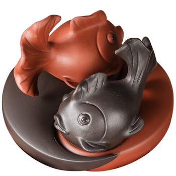Yuxuan ຊາ​ເຄື່ອງ​ປະ​ດັບ​ສັດ​ລ້ຽງ qiankun handmade ຖາດ​ຊາ​ດິນ​ເຜົາ​ສີ​ມ່ວງ​
